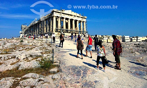  Subject: Tourists in Partenon / Place: Athens city - Greece - Europe / Date: 06/2008 