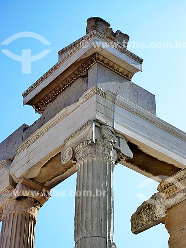  Subject: Erechtheion - temple dedicated to Athena,Hephaestus and Erechtheus / Place: Athens city - Greece - Europe / Date: 06/2008 