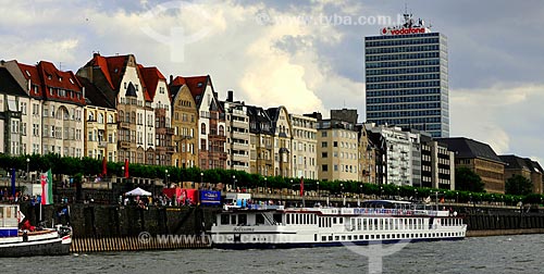  Subject: View of River Rhine Promenade / Place: Dusseldorf city - Germany - Europe / Date: 07/2010 