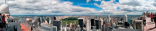  Subject: View from Top of The Rock in Manhattan with the Central Park in center / Place: Manhattan - New York - United States of America - North America / Date: 09/2010 