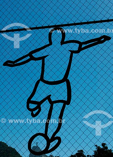  Subject: Drawing on the screen of protection of Fluminense Football Club / Place: Laranjeiras neighborhood - Rio de Janeiro city - Rio de Janeiro state (RJ) - Brazil / Date: 01/2008 
