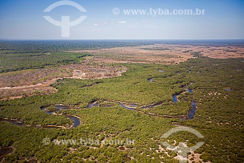  Subject: Aerial view of Xingu River / Place: Xingu Indigenous Park  - Mato Grosso state (MT) - Brazil / Date: 08/2012 