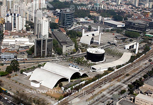  Subject: Aerial view of the Memorial of Latin America / Place: Barra Funda neighborhood - Sao Paulo city - Sao Paulo state (SP) - Brazil / Date: 11/2012 