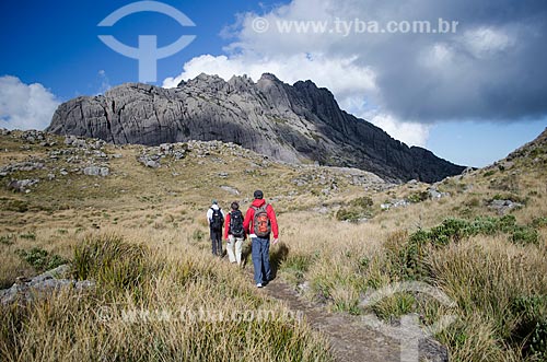  Subject: Trail of Stone Altar with Agulhas Negras Peak - in the background - at Itatiaia National Park / Place: Itatiaia city - Rio de Janeiro state (RJ) - Brazil / Date: 08/2012 