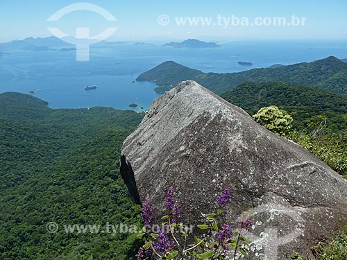  Subject: View to Abraao Bay from the cume of Papagaio Mountain / Place: Ilha Grande District - Angra dos Reis city - Rio de Janeiro state (RJ) - Brazil / Date: 02/2012 