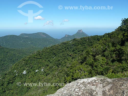  Subject: Rock of Gavea view from Tijuca Mirim peak / Place: Tijuca neighborhood - Rio de Janeiro city - Rio de Janeiro state (RJ) - Brazil / Date: 05/2012 