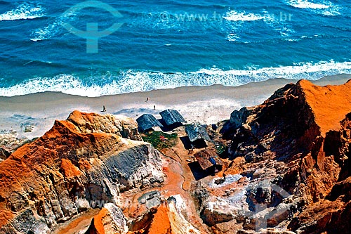  Subject: Cliffs in Morro Branco Beach / Place: Beberibe city - Ceara state (CE) - Brazil / Date: 1993 
