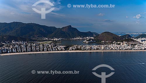  Subject: Aerial view of Ipanema and Leblon beaches and Rodrigo de Freitas Lagoon / Place: Rio de Janeiro city - Rio de Janeiro state (RJ) - Brazil / Date: 12/2012 