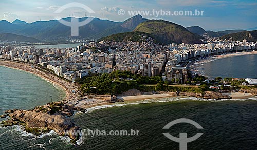  Subject: Aerial view of Ipanema, Arpoador and Copacabana beaches / Place: Rio de Janeiro city - Rio de Janeiro state (RJ) - Brazil / Date: 12/2012 