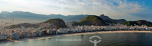  Subject: Aerial view of Copacabana Beach / Place: Copacabana neighborhood - Rio de Janeiro city - Rio de Janeiro state (RJ) - Brazil / Date: 12/2012 