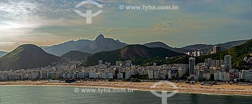  Subject: Aerial view of Copacabana Beach / Place: Copacabana neighborhood - Rio de Janeiro city - Rio de Janeiro state (RJ) - Brazil / Date: 12/2012 