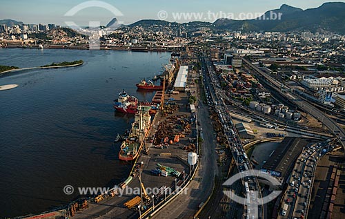  Subject: Aerial view of the Port of Rio de Janeiro / Place: Rio de Janeiro city - Rio de Janeiro state (RJ) - Brazil / Date: 12/2012 