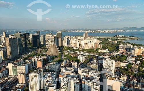  Subject: View from the center of Rio de Janeiro with Santos Dumont Airport in the background / Place: City center neighborhood - Rio de Janeiro city - Rio de Janeiro state (RJ) - Brazil / Date: 12/2012 