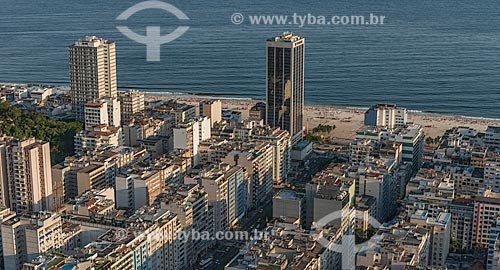  Subject: Aerial view of Isabel Pricess Avenue - between Leme and Copacabana neighborhoods / Place: Leme neighborhood - Rio de Janeiro city - Rio de Janeiro state (RJ) - Brazil / Date: 12/2012 