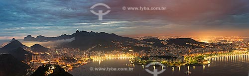  Subject: Botafogo Bay seen from Sugar loaf -Corcovado in the background / Place: Rio de Janeiro city - Rio de Janeiro state (RJ) - Brazil / Date: 01/2013 