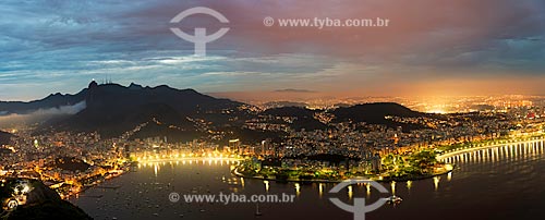  Subject: Botafogo Bay seen from Sugar loaf -Corcovado in the background / Place: Rio de Janeiro city - Rio de Janeiro state (RJ) - Brazil / Date: 01/2013 
