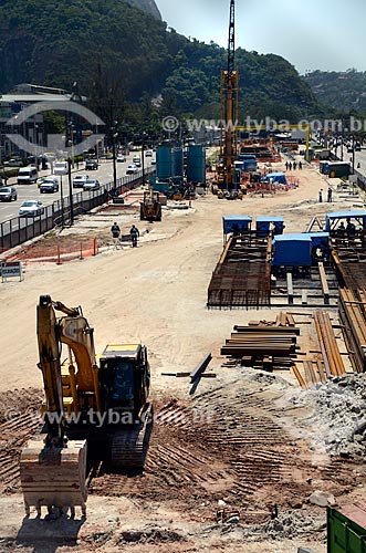  Subject: Construction site of Metro Line 4 - Jardim Oceanico Station / Place: Barra da Tijuca neighborhood - Rio de Janeiro city - Rio de Janeiro state (RJ) - Brazil / Date: 11/2012 