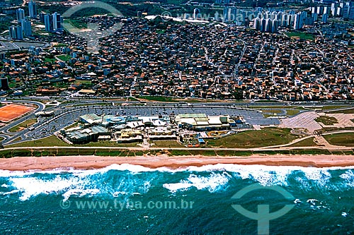  Subject: View of the Armacao Beach, Aeroclube Shopping and Office and residences in Jardim Armacao neighborhood / Place: Jardim Armacao neighborhood - Salvador city - Bahia state (BA) - Brazil / Date: 2001 