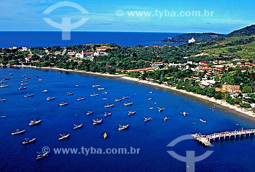  Subject: View of beach and houses / Place: Penha city - Santa Catarina state (SC) - Brazil / Date: 1995 