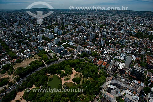  Subject: Aerial view of Moinhos de Vento Park (Windmill Park) / Place: Moinhos de Vento neighborhood - Porto Alegre city - Rio Grande do Sul state (RS) - Brazil / Date: 12/2012 