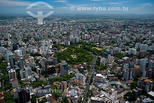  Subject: Aerial view of Moinhos de Vento Park (Windmill Park) / Place: Moinhos de Vento neighborhood - Porto Alegre city - Rio Grande do Sul state (RS) - Brazil / Date: 12/2012 