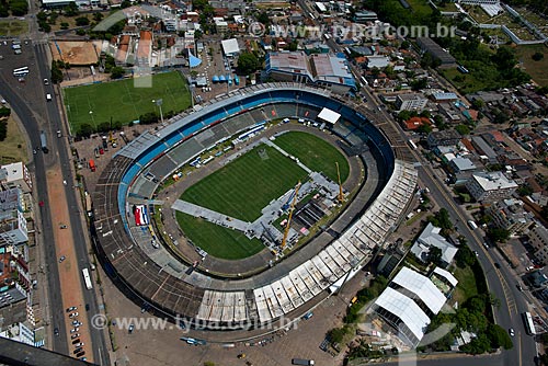  Subject: Aerial view of Monumental Olympic Stadium (1954) / Place: Medianeira neighborhood - Porto Alegre city - Rio Grande do Sul state (RS) - Brazil / Date: 12/2012 