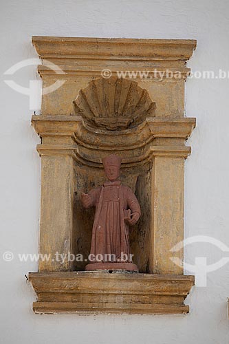  Subject: Sculpture of Saint Cosme - Church of Saints Cosme and Damiao (1535) - considered the oldest church in Brazil / Place: Igarassu city - Pernambuco state (PE) - Brazil / Date: 01/2013 