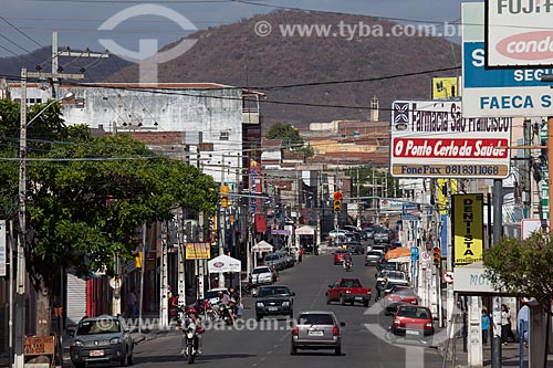  Subject: Transit at Enock Ignacio de Oliveira Street / Place: Serra Talhada city - Pernambuco state (PE) - Brazil / Date: 01/2013 