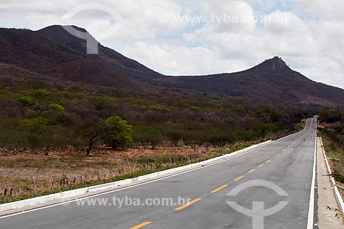  Subject: PE-320 highway linking the towns of Serra Talhada and Sao Jose do Egito / Place: Pernambuco state (PE) - Brazil / Date: 01/2013 