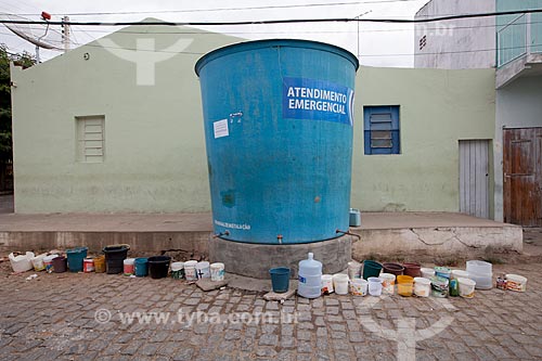  Subject: Water tank of COMPESA waiting for water of Operation Pipa / Place: Sao Jose do Egito city - Pernambuco state (PE) - Brazil / Date: 01/2013 