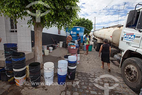  Subject: Water Distribution of Operation Pipa by COMPESA / Place: Sao Jose do Egito city - Pernambuco state (PE) - Brazil / Date: 01/2013 