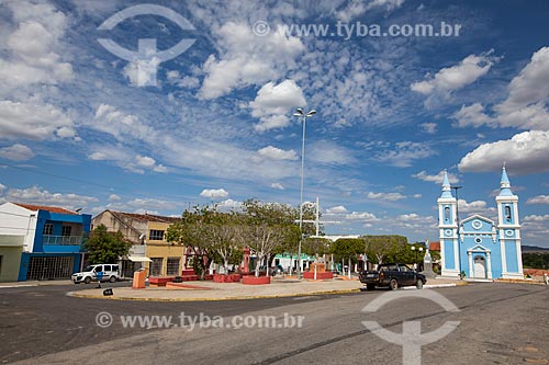  Subject: Amaro Lafayette Square with Imaculada Conceicao Church - to the right / Place: Sertania city - Pernambuco state (PE) - Brazil / Date: 01/2013 