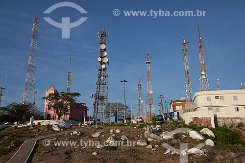  Subject: Communication towers at Bom Jesus Hill / Place: Caruaru city - Pernambuco state (PE) - Brazil / Date: 01/2013 