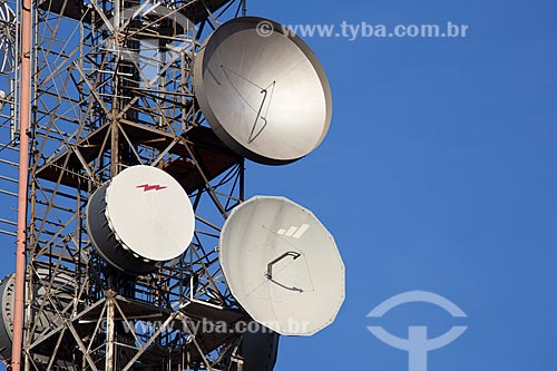  Subject: Communication towers at Bom Jesus Hill / Place: Caruaru city - Pernambuco state (PE) - Brazil / Date: 01/2013 