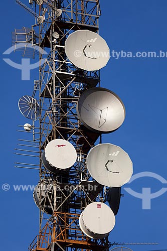  Subject: Communication towers at Bom Jesus Hill / Place: Caruaru city - Pernambuco state (PE) - Brazil / Date: 01/2013 