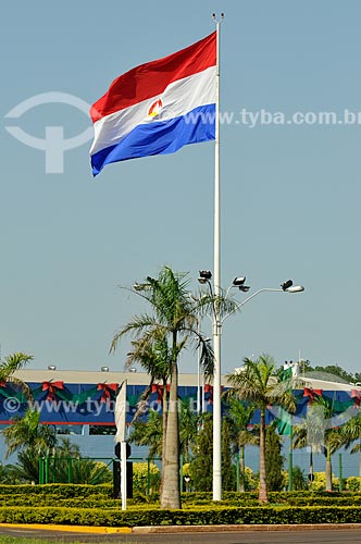  Subject: Paraguay flag / Place: Pedro Juan Caballero city - Amambay state - Paraguay - South America / Date: 11/2012 