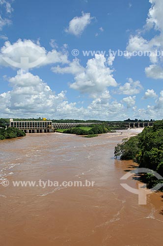  Subject: Salto Grande Hydroelectric Plant - boundary between Sao Paulo and Parana states / Place: Salto Grande city - Sao Paulo state (SP) - Brazil / Date: 01/2013 