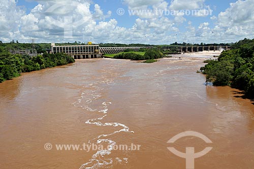  Subject: Salto Grande Hydroelectric Plant - boundary between Sao Paulo and Parana states / Place: Salto Grande city - Sao Paulo state (SP) - Brazil / Date: 01/2013 