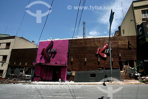  Facade of Kiss Nightclub - where a fire happened in the early hours of January 27, 2013 with more than 230 victims  - Santa Maria city - Rio Grande do Sul state (RS) - Brazil