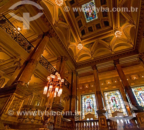  Subject: Skylight and stained glass inside the Municipal Theater of Rio de Janeiro / Place: City center neighborhood - Rio de Janeiro city - Rio de Janeiro state (RJ) - Brazil / Date: 12/2012 