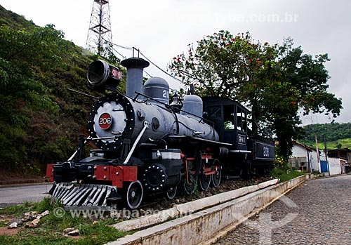  Subject: Locomotive 206 (Historical train) / Place: Conservatoria district - Valenca city - Rio de Janeiro state (RJ) - Brazil / Date: 01/2013 