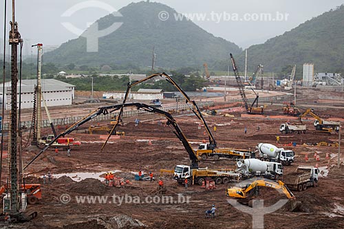  Subject: Construction works of the Rio 2016 Olympic Village / Place: Barra da Tijuca neighborhood - Rio de Janeiro city - Rio de Janeiro state (RJ) - Brazil / Date: 01/2013 