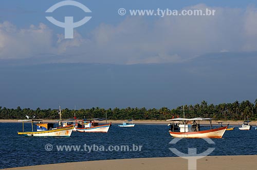  Subject: Boats at Corumbau Beach / Place: Prado city - Bahia state (BA) - Brazil / Date: 01/2013 