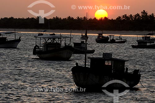  Subject: Sunset at Corumbau Beach / Place: Prado city - Bahia state (BA) - Brazil / Date: 01/2013 