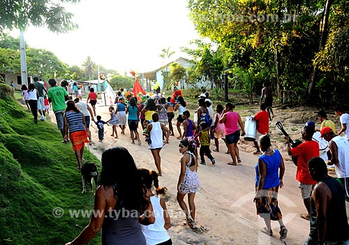  Subject: Reisado ( folk party ) in the Indian village of Barra Velha / Place: Porto Seguro city - Bahia state (BA) - Brazil / Date: 01/2013 