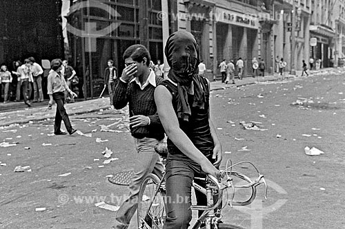  Subject: Protesters during strike by banking / Place: Sao Paulo city - Sao Paulo state (SP) - Brazil / Date: 1979 