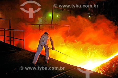  Subject: Blast furnace of National Steel Company - Companhia Siderurgica Nacional (CSN) / Place: Volta Redonda city - Rio de Janeiro state (RJ) - Brazil / Date: 1994 