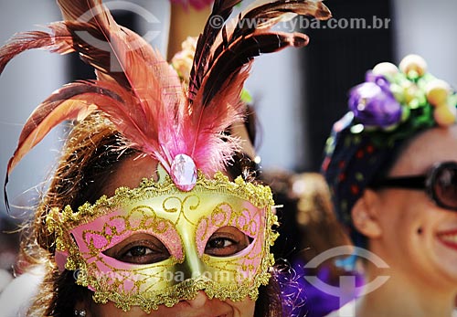  Subject: Masked Woman at parade of Cordao do Boitata / Place: Rio de Janeiro city - Rio de Janeiro state (RJ) - Brazil / Date: 02/2013 