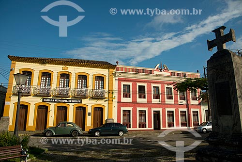  Subject: Municipal Chamber and and landmark in Liberty Square / Place: Iguape city - Sao Paulo state (SP) - Brazil / Date: 11/2012 