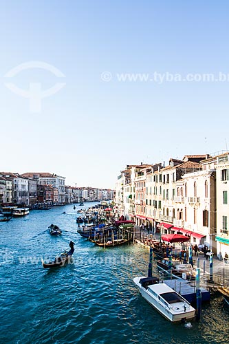  Subject: Grand channel viewed from Rialto Bridge (Ponte di Rialto) / Place: Venice - Italy - Europe / Date: 12/2012 